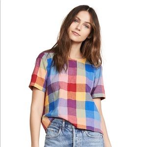 Madewell Plaid Top